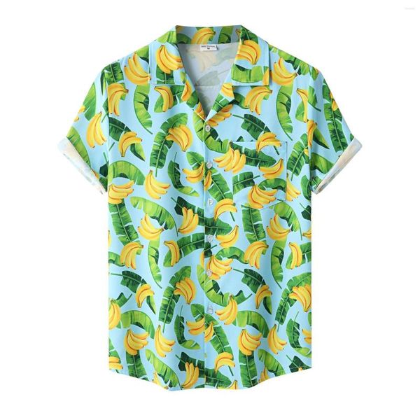 Camisas casuales para hombres 2023 camisa hawaiana de verano diseñador de moda de manga corta ropa para hombre blusas de hawai Camisa masculina