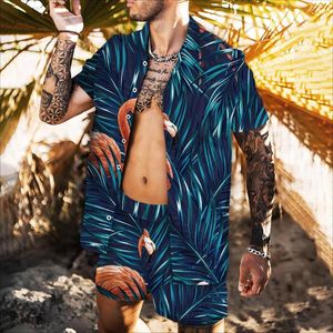 Camisas informales para hombre, chaqueta de verano 2023, camisa de manga corta para hombre, estampado Floral 3d y vacaciones en la playa Wohawaiian, moda de ocio, tendencia suelta