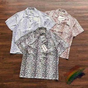 Mannen Casual Shirts 2023ss Spot Volledige Afdrukken Wao Maria Shirt Mannen Vrouwen Streetwear Hawaii Strand Revers Dichter Shirtsyolq