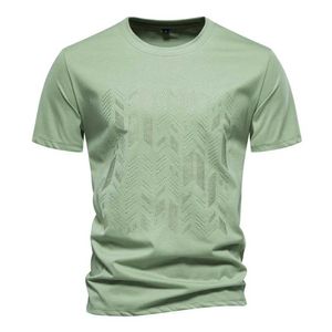 Chemises décontractées pour hommes 2024 Nouvel été Cool Coton Mélange T-shirt pour hommes Court Sle Marque Qualité Broderie Hommes T ShirtsC24315