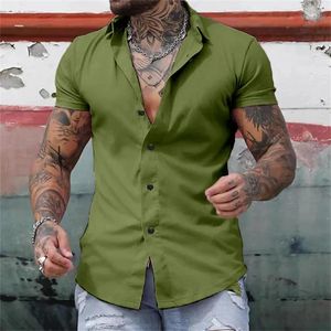 Chemises décontractées pour hommes 2024 été à manches courtes rétro simple boutonnage cardigan chemise hawaïenne plage loisirs confortable doux haut