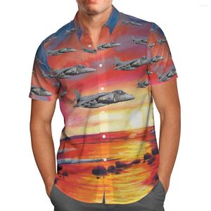 Chemises décontractées pour hommes Impression 3D Harajuku Mode Combattant coloré Hawaii Camisas Loisirs Unisexe Streetwear Chemise à manches courtes Vêtements pour hommes