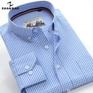 Casual shirts van heren 6xl 7xl 8xl 9xl 10xl groot formaat geruite plaid lange mouw shirt lentemerk kleding casual jeugd heren losse pocket katoenen shirt 230329