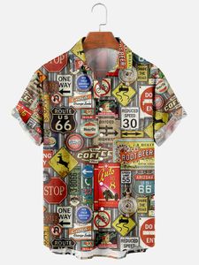 Heren Casual Shirts Aloha Hawaiian Shirt Heren Club Party Stijl Korte Mouw 3D Print Strand Zomer Shirt XL 5XL 230613