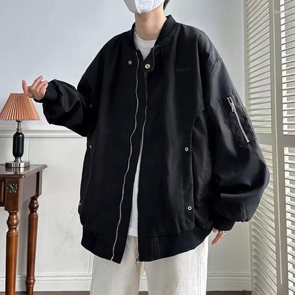 Chemises décontractées pour hommes Mode américaine et vestes pilotes pour femmes Automne Haute Qualité Luxe Designer Street Functional Loose Baseball Coat