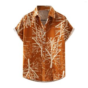 Casual shirts voor heren aqua 4 formele jurk mannen zomer mode top shirt vrije tijd katoen en linnen knop paarse zon tee