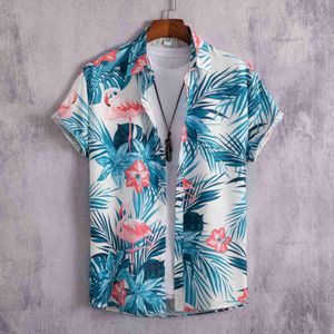 Chemises décontractées pour hommes Art Print manches courtes plage hawaïenne rétro rue Harajuku Style Y2K Y23