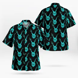 Chemises décontractées pour hommes Blue Skull 3D Printing Beach Hawaiian 2023 Summer Shirt Short Sleeve Streetwear Oversized 5XL Camisa Social Chemise Homm