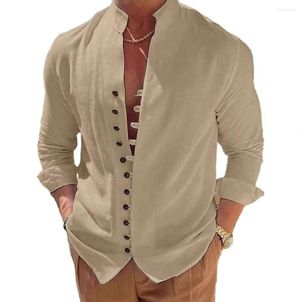 Chemises décontractées pour hommes respirant à la mode été couleur unie mince chemise Anti-boulochage Cardigan coupe 3D Streetwear