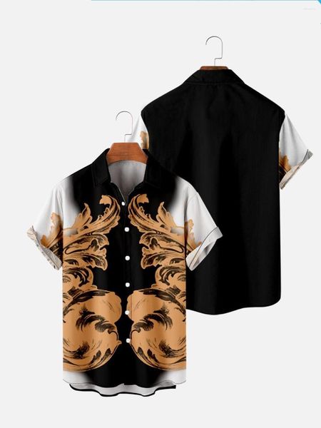 Chemises décontractées pour hommes Camisas De Estilo Hawaiano Para Hombre Y Mujer Ropa Informal Creativo Vintage Verano