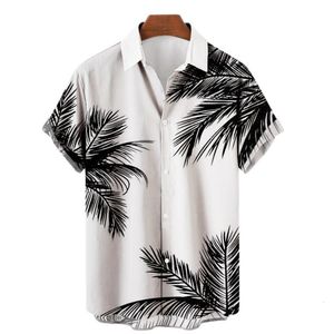 Heren Casual Shirts Casual Shirt met korte mouwen Heren Grote maten Hawaiian 3D Digital Print Heren Top Vintage Zomer Streetwear Shirt Heren Dames 230613