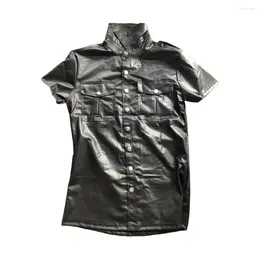 Chemises décontractées pour hommes chemises de décoration de poche coffre