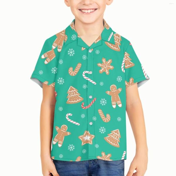 Chemises décontractées pour hommes Conception de Noël Modèle de vacances Garçons Vêtements pour la fête Chemise de bébé Enfants Garçon Vêtements d'extérieur Vêtements Choix multiples Plage