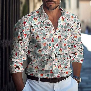 Chemises décontractées pour hommes chemises masculines européennes et américaines Hommes décontractés à la chemise imprimée numérique Slve