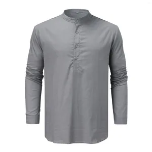 Chemises décontractées pour hommes Chemise en coton classique pour hommes à manches longues Bureau d'affaires Violet Blanc Slim Fit Social Blouse Oversize Simple Boutonnage