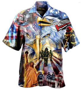 Chemises décontractées pour hommes Vêtements Top Streetwear | Men de chemise américaine vintage -