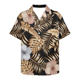 Chemises décontractées pour hommes Cumagical Manufacture Vêtements d'été pour hommes 2022 Hawaii Tropical Flower Design T-shirts de printemps pour hommes à manches courtes Flor
