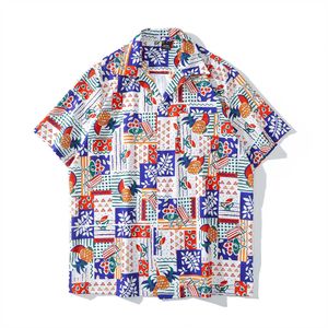 Chemises décontractées pour hommes Dark Floral Full Imprimé Holiday Beach Chemises hawaïennes Hommes Femmes Vintage Street Chemises pour hommes Vêtements unisexe Z0224