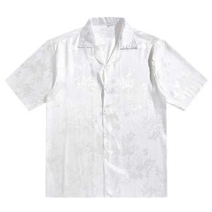 Chemises décontractées pour hommes chemises blanches foncées pour hommes 2024 Summer Fashion High Strt Style Mens Shirt Male Casual Tops Y240506