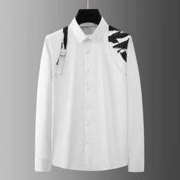 Chiffes de chemises décontractées pour hommes CHIRTS CHIRT HOMME COST CONCUTER SLIP AMPINET T-SHIRT LONGE BUSINESS CASSORES