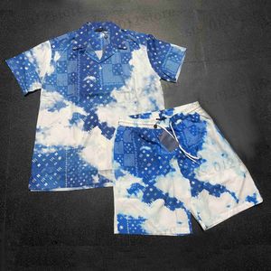 Chemises décontractées pour hommes Chemise de créateur Chemises boutonnées pour hommes Chemise imprimée Hawaii 2023 Chemises décontractées florales Hommes Robe à manches courtes T-shirt hawaïen T240326