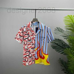 Casual shirts voor heren Ontwerper lente-zomer nieuw hoogwaardig katoen bedrukking korte mouw ronde hals paneel T-shirt Maat m-l-xl-xxl-xxxl Kleur zwart wit 8230