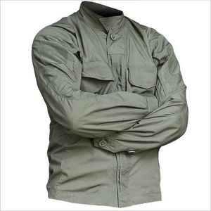 Chemises décontractées pour hommes est tactique chemise à manches longues militaire tactique soldats uniforme haute qualité multi-poches Cargo chemises Camouflage vêtements 230303