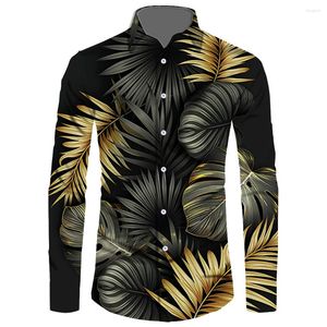 Camisas casuales para hombres Estilo étnico Camisa impresa Hombres Manga larga Ropa hawaiana Stand Collar Camisa Tops Streetwear Emprender tamaño personalizado