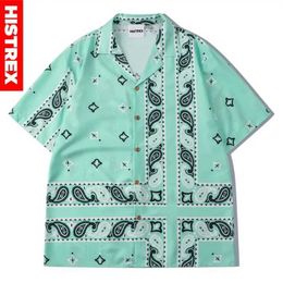 Chemises décontractées pour hommes Famous Brand Show Pattern Suit pour hommes Femmes Shirt Hawaii Vintage de haute qualité Oversize 0I9K0 # H240506