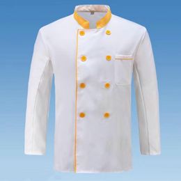 Mannen Casual Shirts Fantastische Chef Uniform Stand Kraag Catering Chef Shirt Unisex Volwassen Keuken Chef Jas 230608