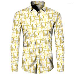 Chemises décontractées pour hommes Mode Lettre drôle imprimée Revers boutonné Hauts à manches courtes Cardigan Hip Hop Streetwear Vêtements Chemise