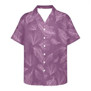 Chemises décontractées pour hommes motifs de plumes Art tatouage Vintage imprime plage chemise pour hommes été à manches courtes hawaïen pour hommes t-shirt à séchage rapide