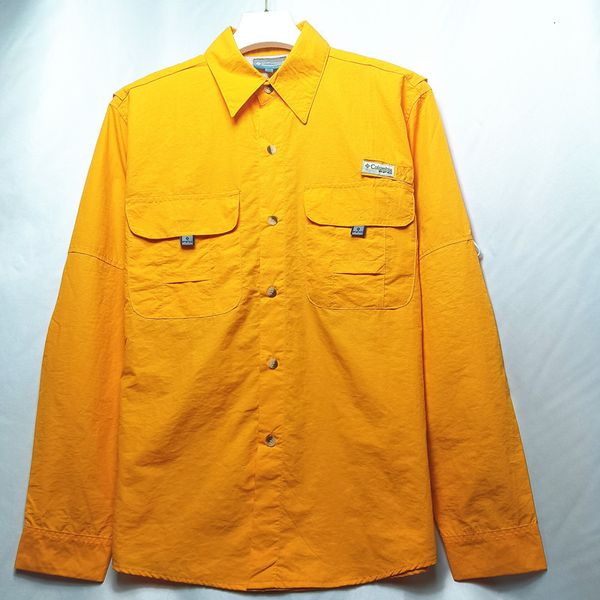 Chemises décontractées pour hommes Chemise tactique de pêche Hommes Respirant Chemisier à séchage rapide Manches longues Camisa Homme Chemises UV d'extérieur Fengshui Chemise de travail résistante 230807