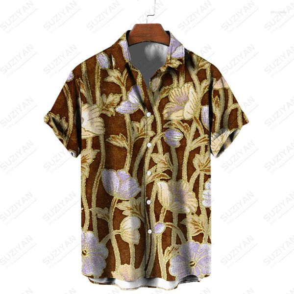 Camisas casuales para hombres Freelancer sin hierro de manga corta de verano sólido para hombres Harakuju Art Stand Collar en línea Kit de ropa de lujo