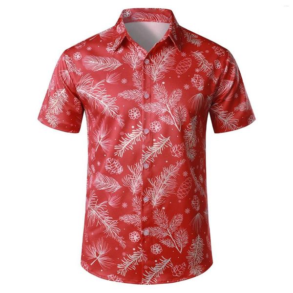 Chemises décontractées pour hommes Chemise à motif de plume drôle Chemise à manches courtes Tee-shirt imprimé en 3D Style de plage Vêtements pour hommes Surdimensionné Haut tendance