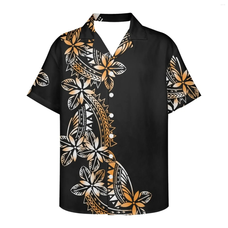 Mannen Casual Shirts Hawaii Bloem Voor Mannen 3D Print Designer Kleding Zomer Reizen Losse Korte Mouwen Camisas Casuais Blouse