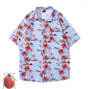 Casual shirts van heren Hawaii -stijl Seaside Resort Bech Short Shirt