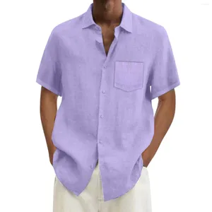 Chemises décontractées pour hommes Carton hawaïen imprime