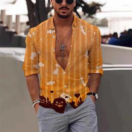 Chemises décontractées pour hommes Chemise hawaïenne à manches longues Mode Motif floral 3D imprimé baroque social surdimensionné tenue d'automne vacances