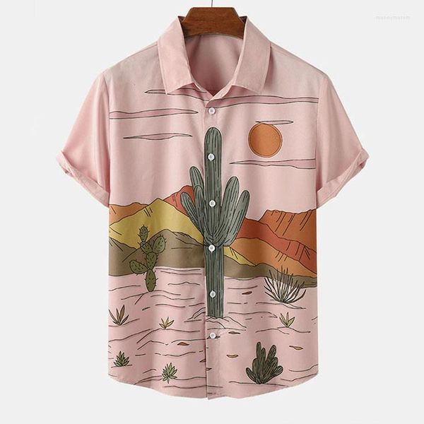 Chemises décontractées pour hommes hawaïennes hommes de luxe concepteur social chemise formelle vêtements surdimensionnés rivière élégant Streetwear Harajuku à manches courtes