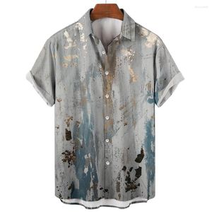 Chemises décontractées pour hommes chemise hawaïenne pour hommes Summrt manches courtes impression 3d motif Vintage vêtements plage rétro vacances rue surdimensionné