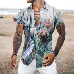Casual shirts voor heren Hawaiiaans shirt mannen zomer camisas y blusas camisa estampada hoge kwaliteit zachte en comfortabele korte mouw luxe 2023