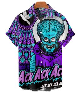 Casual overhemden voor heren Hawaïaans shirt met korte mouwen Draakpatroon 3D-printen voor de zomer Originele oversized streetwear-top Herenkleding 230710
