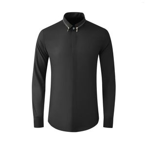 Chemises décontractées pour hommes Bijoux de luxe de haute qualité Conception unique Logo personnalisé Chemise homme Mode Tissu écologique Robe Shirtsgood