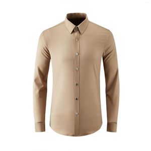 Camisas casuales para hombres Joyería de lujo de alta calidad Algodón Primavera y otoño Camisa de manga larga para hombre Good
