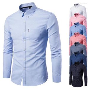 Mannen Casual Shirts Hoge Kwaliteit Slim Fit Katoenen Denim Shirt Mannen Lange Mouw Blank Button Up Jeans Voor Camisas vaqueras Para Hombre