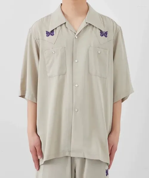 Chemises décontractées pour hommes High Street Fashion Quality Quality Butterfly Modèle