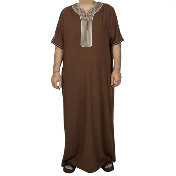 Camisas casuales de hombres Menlámicos islámicos ropa eid oración de oración macho jubba thobe abaya musulmane homme caftan maxi túnicas pakistán arabia