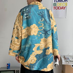 Mannen Casual Shirts Japanse shirt mannen kimono Chinese kimono geisha aankomst Japanse straat kleding harajuku kimono 230721