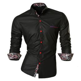 Chemises décontractées pour hommes jeansian printemps automne caractéristiques hommes jeans chemise arrivée à manches longues mâle Z027 231205